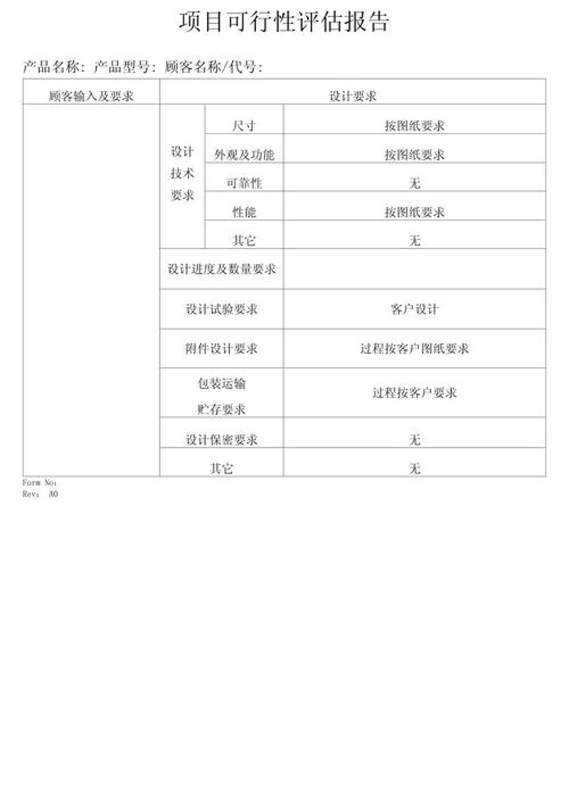 项目可行性评估